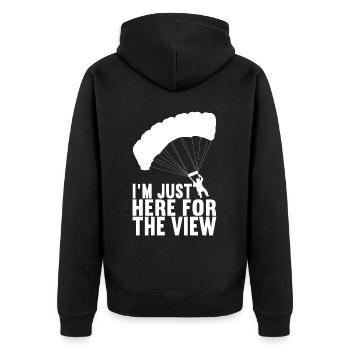 Parachutiste Parachutiste - Veste à capuche bio Premium Unisexe - noir - Dos - Nico (187cm)