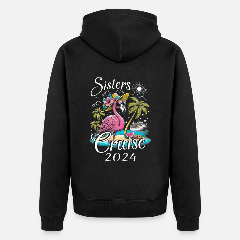 Croisière Sisters 2024 - Veste à capuche bio Premium Unisexe - noir