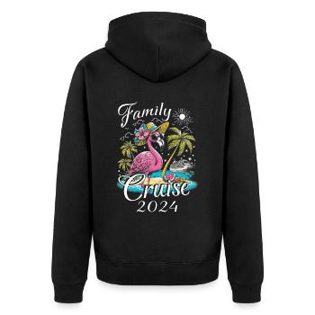 Croisière Famille 2024 - Veste à capuche bio Premium Unisexe - noir - Dos - Nico (187cm)