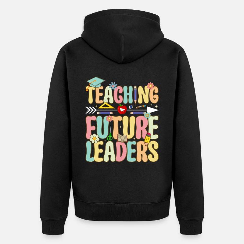 Groovy Enseignant Emploi École Enseignant - Veste à capuche bio Premium Unisexe - noir