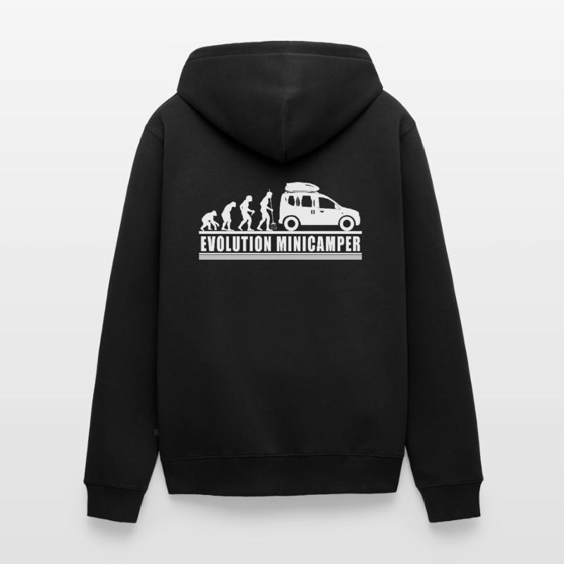 Evolution Minicamper Camping-Camper Microcamper Unisex Premium Bio Zip Hoodie
