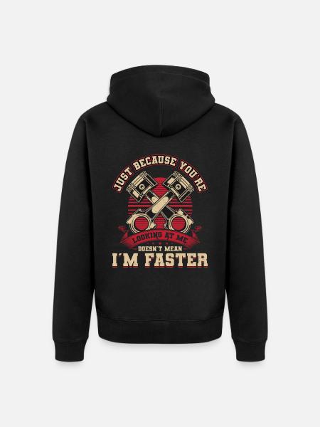 Mechanic, Tools and Engine - Unisex Premium Organic Zip Hoodie - black