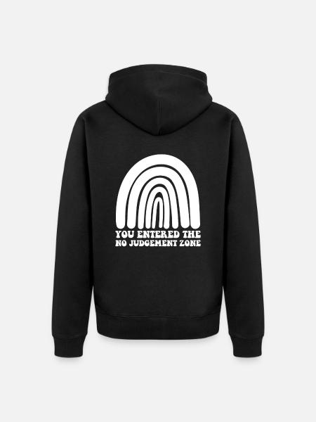 Mom Mom - Unisex Premium Organic Zip Hoodie - black