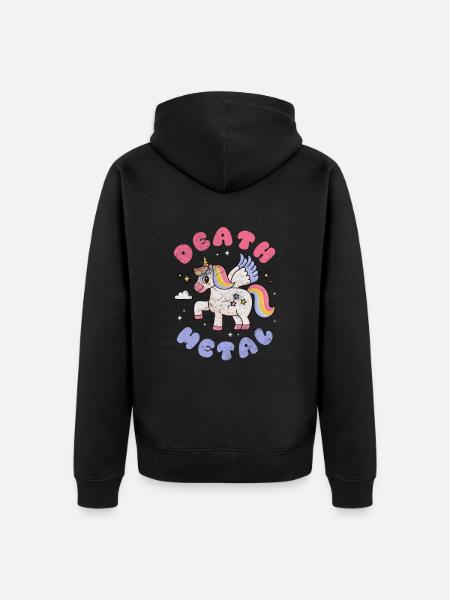 Death metal - Unisex Premium Organic Zip Hoodie - black