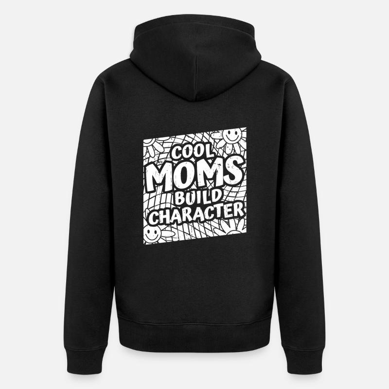 Maman Soutien Maman - Veste à capuche bio Premium Unisexe - noir