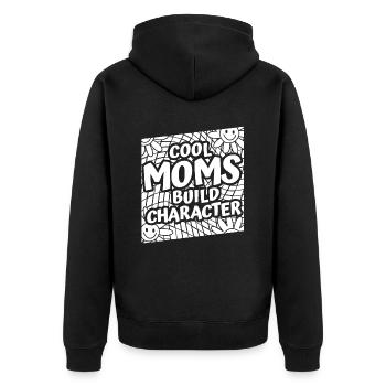 Maman Soutien Maman - Veste à capuche bio Premium Unisexe - noir - Dos - Nico (187cm)