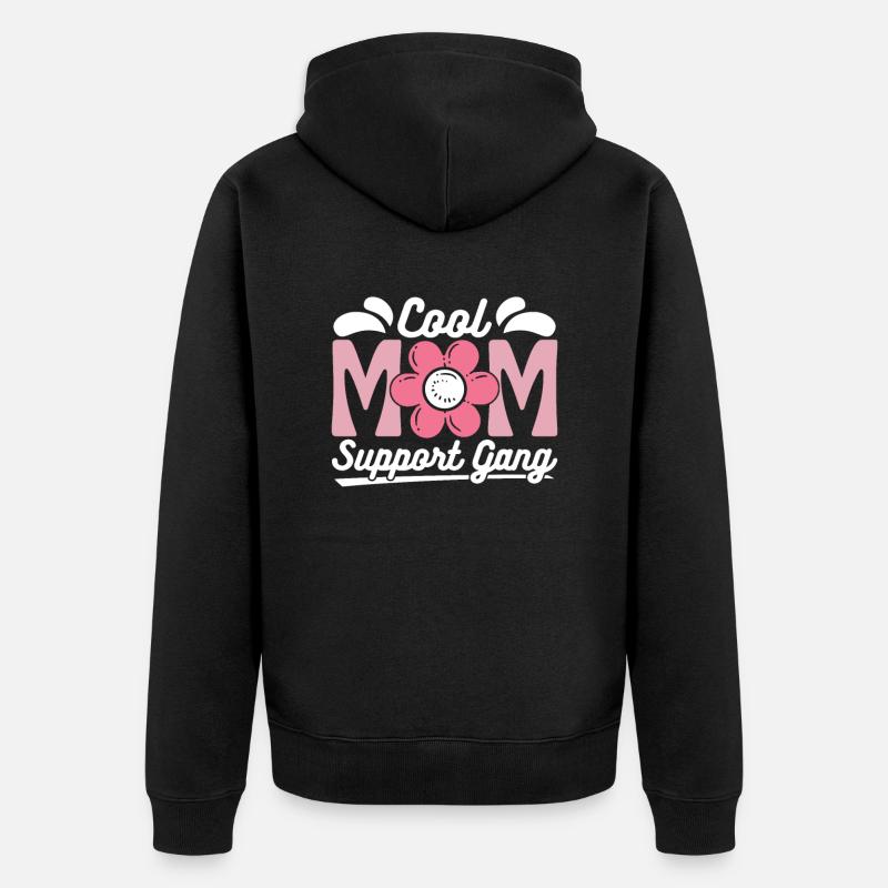 Maman Soutien Maman - Veste à capuche bio Premium Unisexe - noir