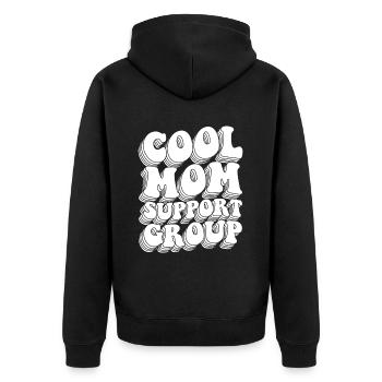 Maman Soutien Maman - Veste à capuche bio Premium Unisexe - noir - Dos - Nico (187cm)