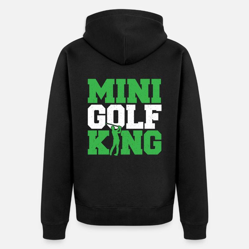Cadeau pour les -golfeurs - Veste à capuche bio Premium Unisexe - noir