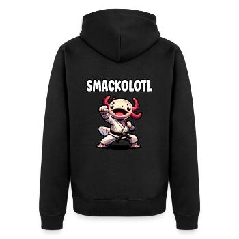 Drôle Arts Martiaux Enfants Axolotl Karaté Kickboxing - Veste à capuche bio Premium Unisexe - noir - Dos - Nico (187cm)