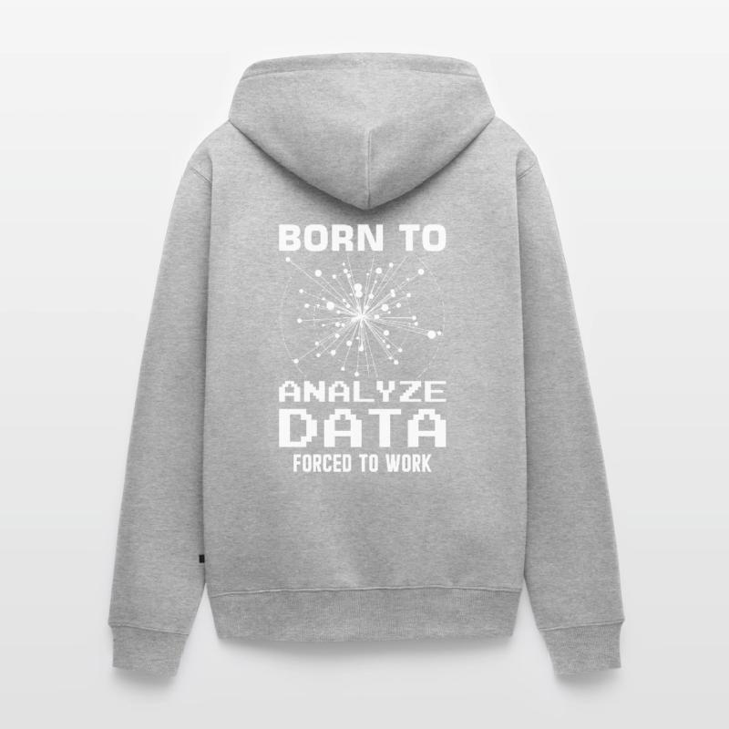 Machine Learning Algorithmen KI Datenanalyst Unisex Premium Bio Zip Hoodie