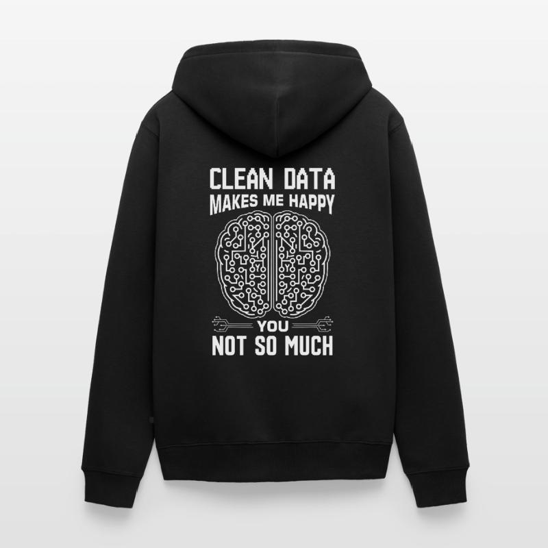 Machine Learning Algorithmen KI Datenanalyst Unisex Premium Bio Zip Hoodie