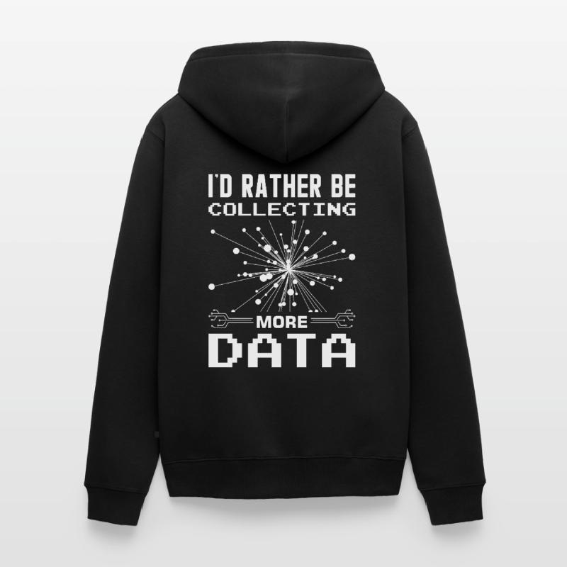 Machine Learning Algorithmen KI Datenanalyst Unisex Premium Bio Zip Hoodie