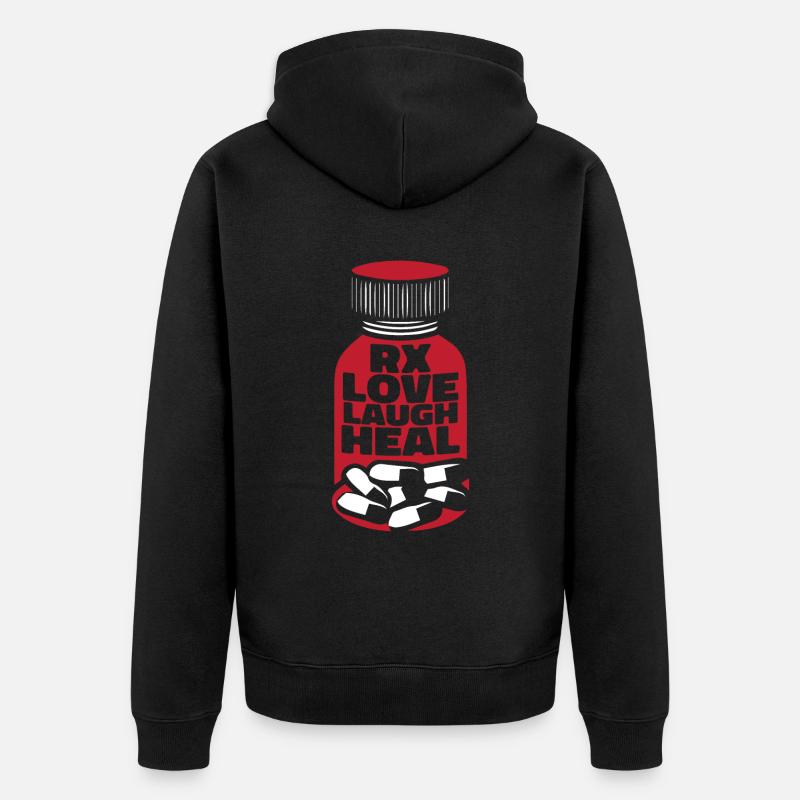 Krankenschwester - Unisex Premium Bio Zip Hoodie - Schwarz