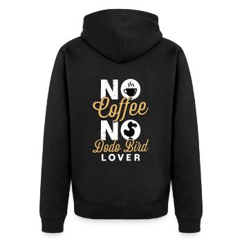 Dodo Bird Lover Pas de café No Dodo Lover Café - Veste à capuche bio Premium Unisexe - noir - Dos - Nico (187cm)