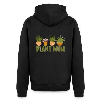 Plante Mère Mère Jardin Plantes Fleur - Veste à capuche bio Premium Unisexe - noir - Dos - Nico (187cm)