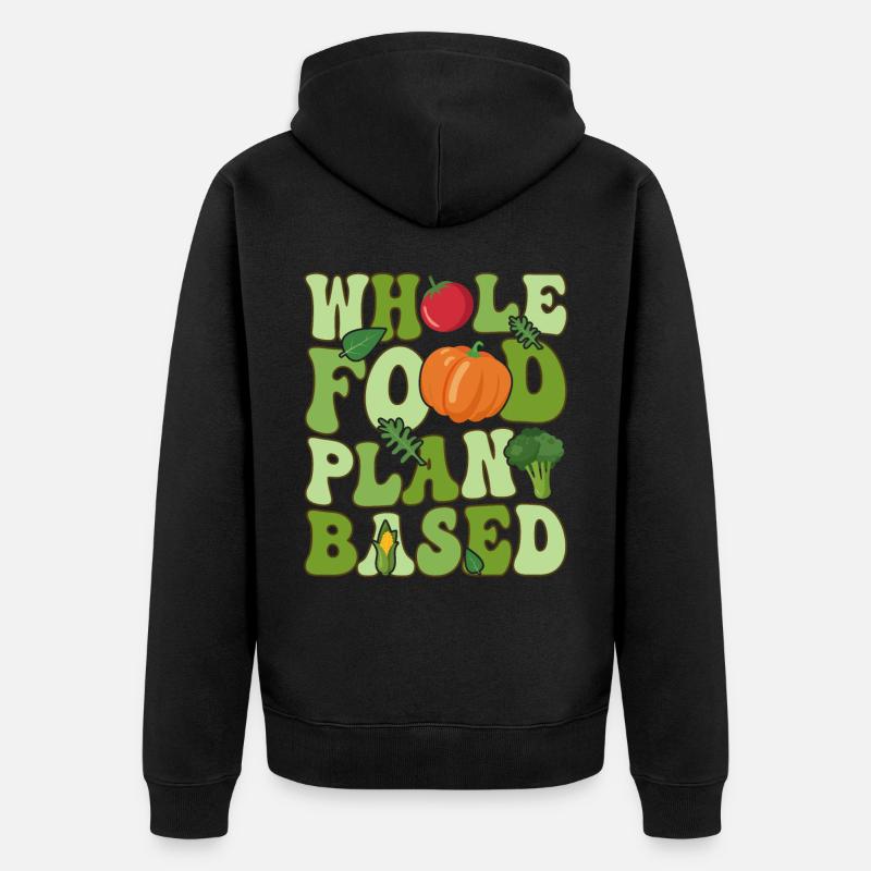 Véganisme végétalien groovy - Veste à capuche bio Premium Unisexe - noir