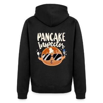 Pancake Lover Kids Pancake - Unisex Premium Organic Zip Hoodie - black - Back - Nico (187cm)