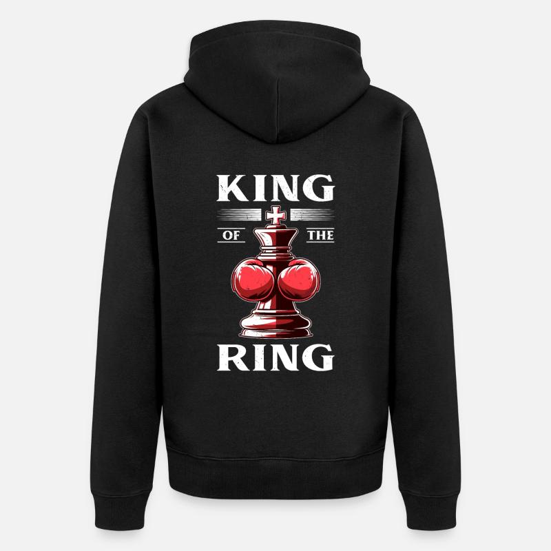 Boxe d’échecs - Veste à capuche bio Premium Unisexe - noir