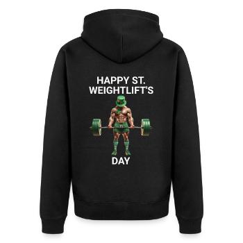 Gymnase de la Saint-Patrick - Veste à capuche bio Premium Unisexe - noir - Dos - Nico (187cm)
