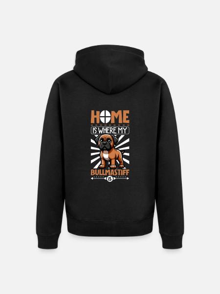 Home - Bullmastiff - Unisex Premium Organic Zip Hoodie - black