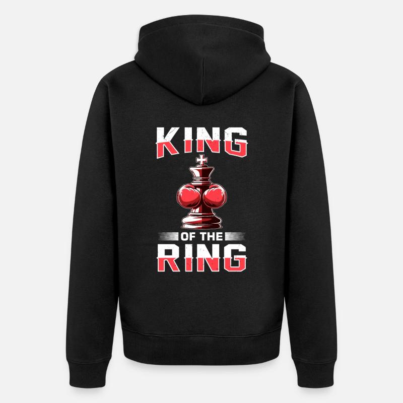Boxe d’échecs - Veste à capuche bio Premium Unisexe - noir