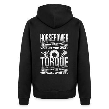 Mécanicien Tuning Tuner Car Lover Cadeau Pfe - Veste à capuche bio Premium Unisexe - noir - Dos - Nico (187cm)