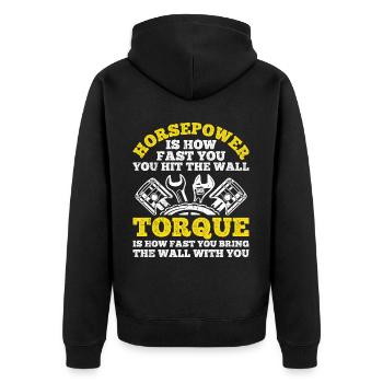 Mécanicien Tuning Tuner Car Lover Cadeau Pfe - Veste à capuche bio Premium Unisexe - noir - Dos - Nico (187cm)