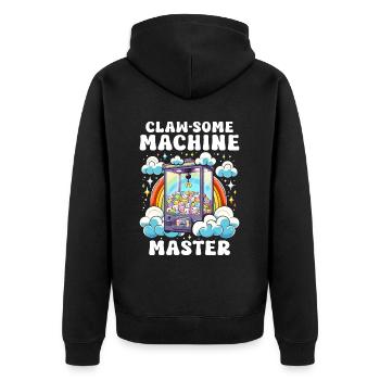 Pince Claw-Some Machine Master - Veste à capuche bio Premium Unisexe - noir - Dos - Nico (187cm)