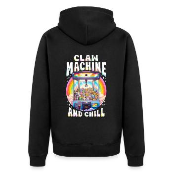 Greifautomat Machine à griffes et refroidir - Veste à capuche bio Premium Unisexe - noir - Dos - Nico (187cm)