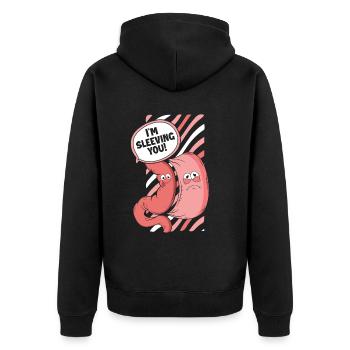 Je t’enfile Bypass gastrique Bariatric Gastrique - Veste à capuche bio Premium Unisexe - noir - Dos - Nico (187cm)
