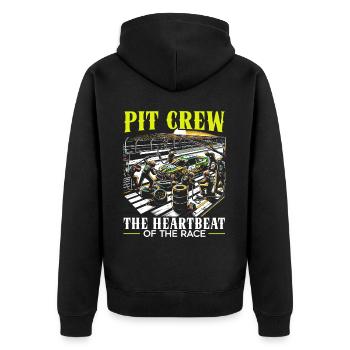 Pit Crew Course de voitures Course Piste de course Sport automobile - Veste à capuche bio Premium Unisexe - noir - Dos - Nico (187cm)