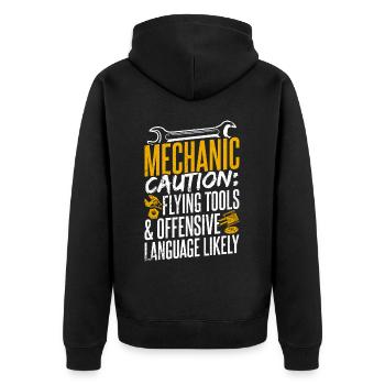 Mécanicien Tuning Tuner Passionné de voiture Papa Geschen - Veste à capuche bio Premium Unisexe - noir - Dos - Nico (187cm)