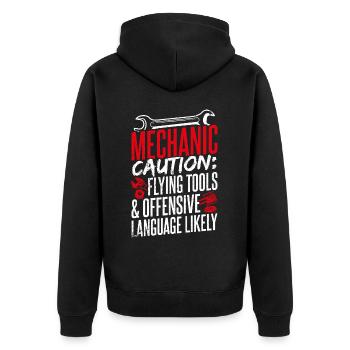 Mécanicien Tuning Tuner Voiture Amant Cadeau Do - Veste à capuche bio Premium Unisexe - noir - Dos - Nico (187cm)