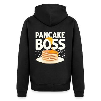 Pancake Lover Kids Pancake - Unisex Premium Organic Zip Hoodie - black - Back - Nico (187cm)