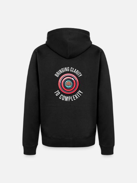 Psychologist Bringing Clarity To Complexity - Unisex Premium Organic Zip Hoodie - black