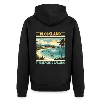 Boracay Philippinen Sommerurlaub Boaracay Beach - Unisex Premium Bio Zip Hoodie - Schwarz - Hinten - Nico (187cm)