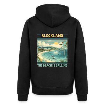 Boracay Philippinen Sommerurlaub Boaracay Beach - Unisex Premium Bio Zip Hoodie - Schwarz - Hinten - Nico (187cm)
