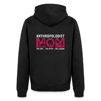 Anthropologue Maman L’idole Le mythe Le médico-légal - Veste à capuche bio Premium Unisexe - noir - Dos - Nico (187cm)