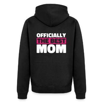 Mama Mutter Meilleure Maman - Veste à capuche bio Premium Unisexe - noir - Dos - Nico (187cm)