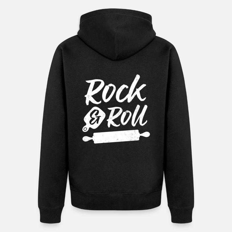 Bäcker - Unisex Premium Bio Zip Hoodie - Schwarz