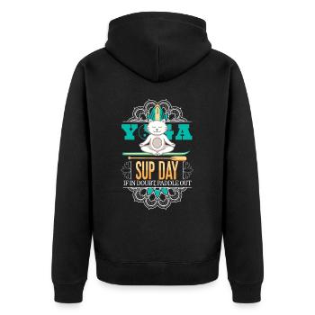 SUP paddle Stand Up Paddle Yoga supboard - Veste à capuche bio Premium Unisexe - noir - Dos - Nico (187cm)