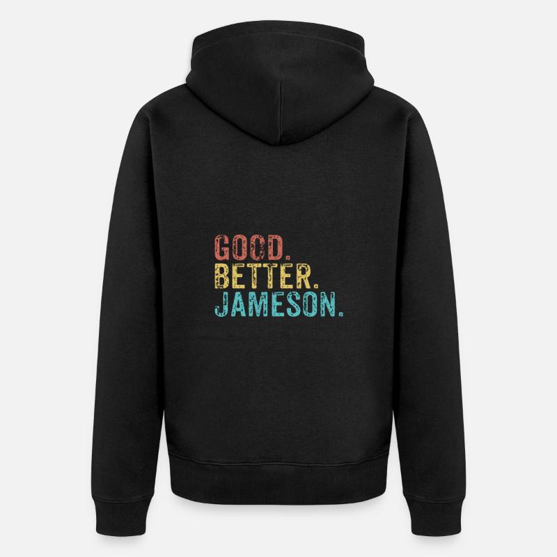 Bon meilleur Jameson - Veste à capuche bio Premium Unisexe - noir