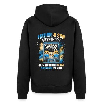 Pince automatique Pince Kraller - Veste à capuche bio Premium Unisexe - noir - Dos - Nico (187cm)