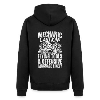 Mécanicien Tuning Tuner Car Lover Gift Aut - Veste à capuche bio Premium Unisexe - noir - Dos - Nico (187cm)
