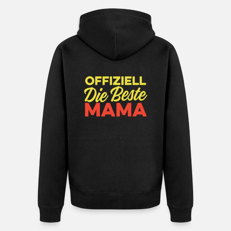 Mama Mutter Meilleure Maman - Veste à capuche bio Premium Unisexe - noir
