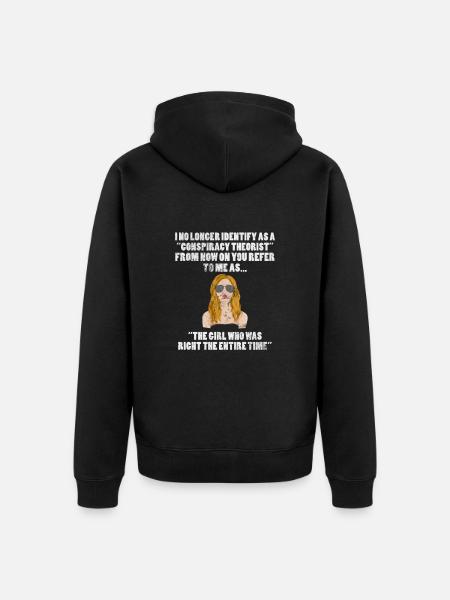 Conspiration - Veste à capuche bio Premium Unisexe - noir