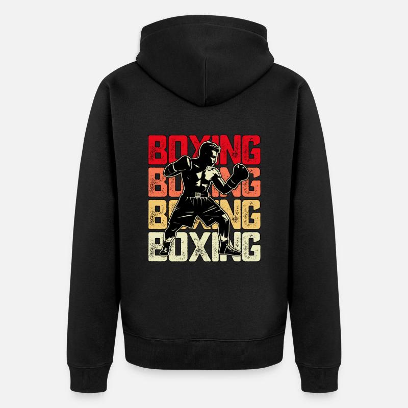 Boxe - Veste à capuche bio Premium Unisexe - noir
