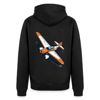 Maquette D’avion Pilote Avion Avion Hobby Design - Veste à capuche bio Premium Unisexe - noir - Dos - Nico (187cm)