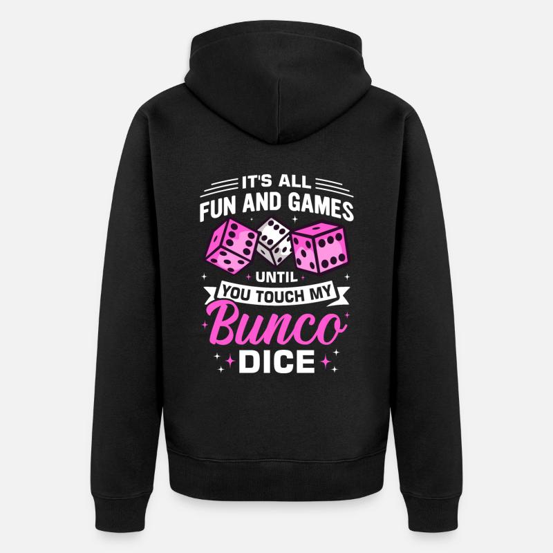 Bunco - Unisex Premium Bio Zip Hoodie - Schwarz